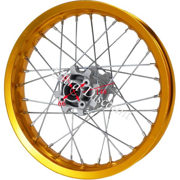 Felge hinten 14', gold, fr dirt bike (Typ 2) Bilder 1