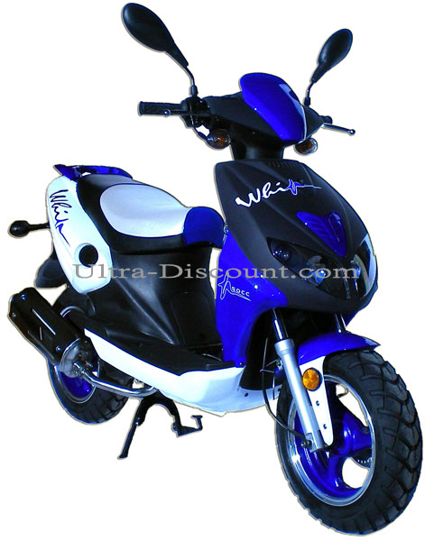 Scooter Viper R1, blau, 50 ccm (4-Taktmotor), Scooter aus China 50 ccm