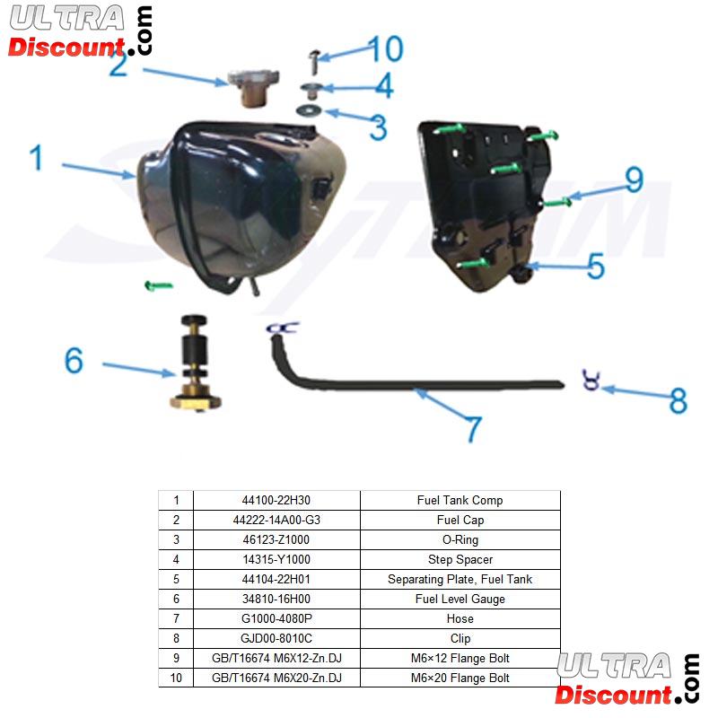 Tankdeckel fr Trex 125cc  Euro4 Bilder 1