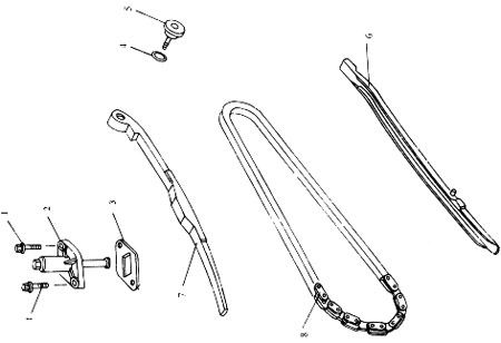 Dichtung Kettenspanner fr Skooter Baotian BT49QT-11