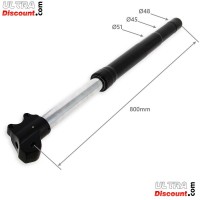 Gabelholme Qualittsprodukt 800mm, doppelte Einstellung, 12mm Radachsen - Schwarz Bilder 1