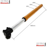 Gabelholme Qualit�tsprodukt 800mm, doppelte Einstellung, 15mm Radachsen - Gold Bilder 1