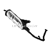 Auspuff f�r Scooter Baotian BT49QT-9 (Typ 2), Ersatzteile Baotian BT49QT-9