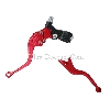 Griff f�r Kupplung / Bremse UD Racing, rot, eloxiert, verstellbar, Ersatzteile Dirt bike