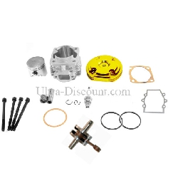 Kit 53 ccm 4 Schleusen + Kurbelwelle Racing Achse 10 mm (Typ B gold), Teile Pockets Supermoto