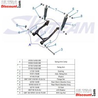 Stodmpfer hinten fr Skyteam Monkey- Gorilla 50 ccm bis 125 ccm Bilder 1
