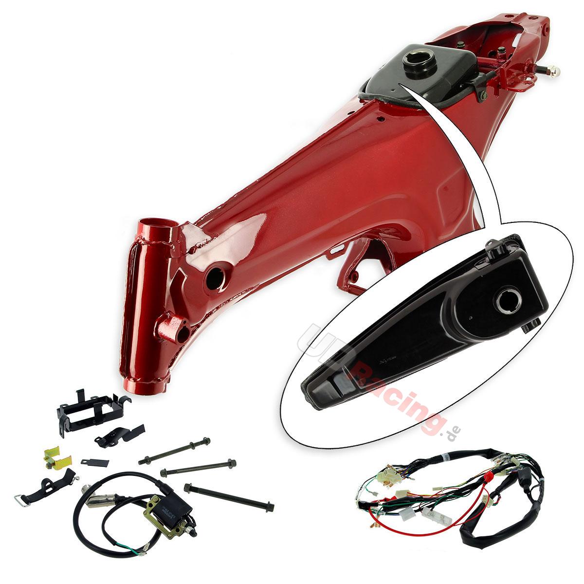 Rahmen für Dax Skyteam Verwandlung 2,5l in 5,5l (ROT METAL), Teile Dax Skymax Rahmen für Dax Skyteam Verwandlung 2,5l in 5,5l (ROT METAL), Teile Dax Skymax