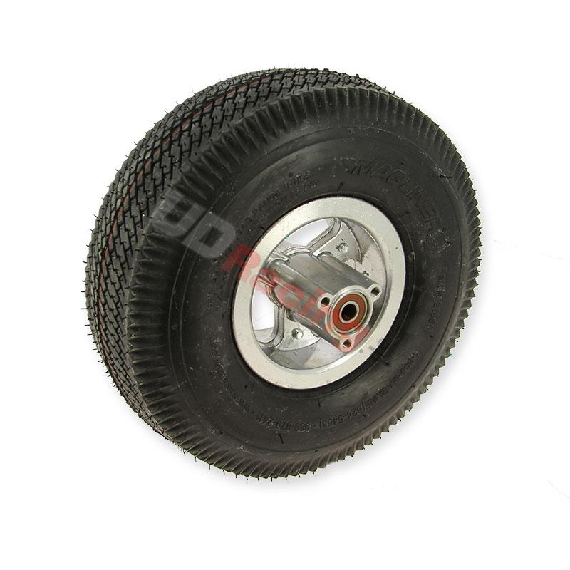 Komplettes Vorderrad für 4.10/3.50-4 Roller mit Verbrennungsmotor, Teiles Thermoscooter Komplettes Vorderrad für 4.10/3.50-4 Roller mit Verbrennungsmotor, Teiles Thermoscooter
