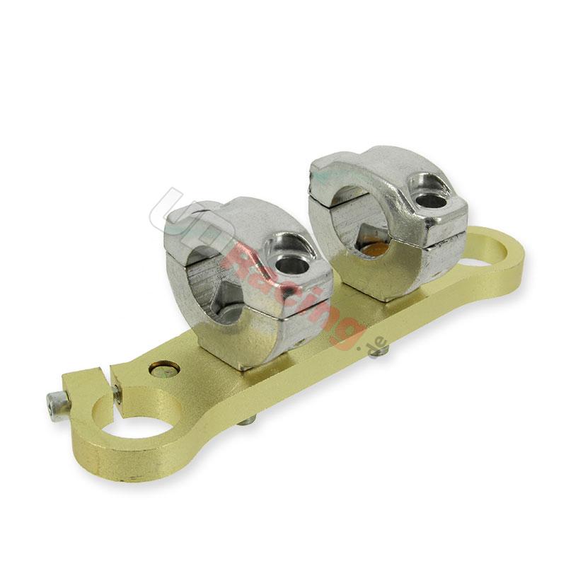 Obere Gabelkrone mit Lenkeraufnahme für pocket bike, Ersatzteile Pocket bike Obere Gabelkrone mit Lenkeraufnahme für pocket bike, Ersatzteile Pocket bike