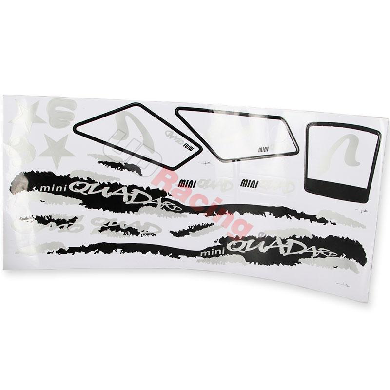 Dekor-Set pocket atv, wei schwarz, Pocket quad Teile