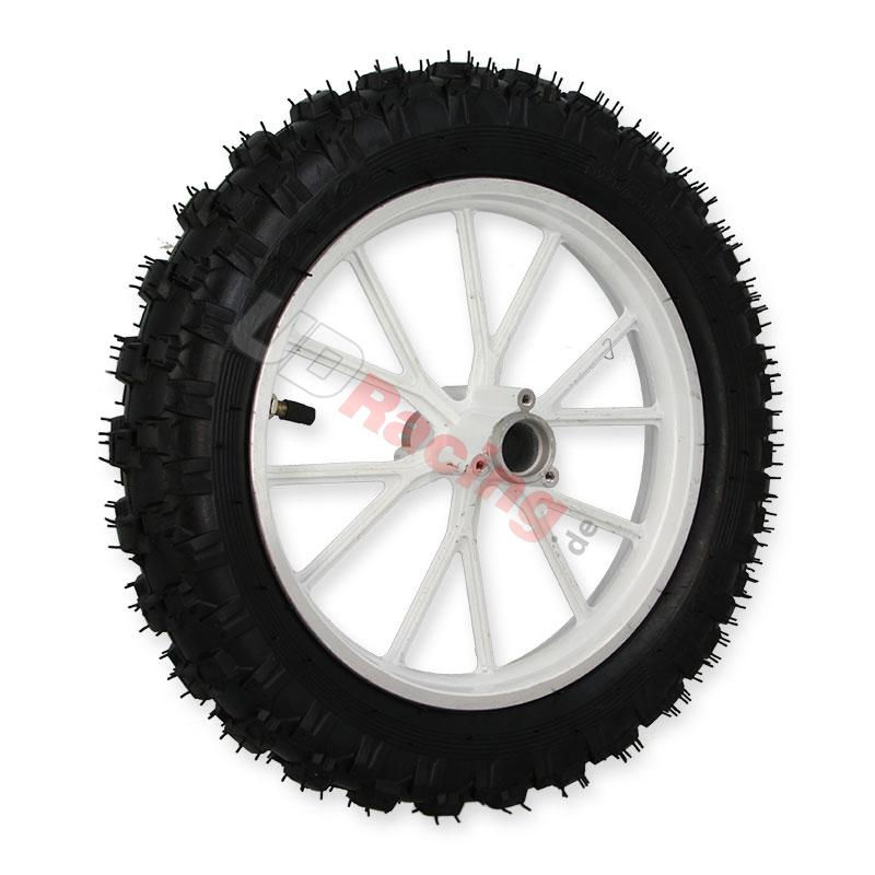 Komplettes Hinterrad Weiß für Pocket bike cross (10'', Typ 2), Pocket Cross Teile Komplettes Hinterrad Weiß für Pocket bike cross (10'', Typ 2), Pocket Cross Teile