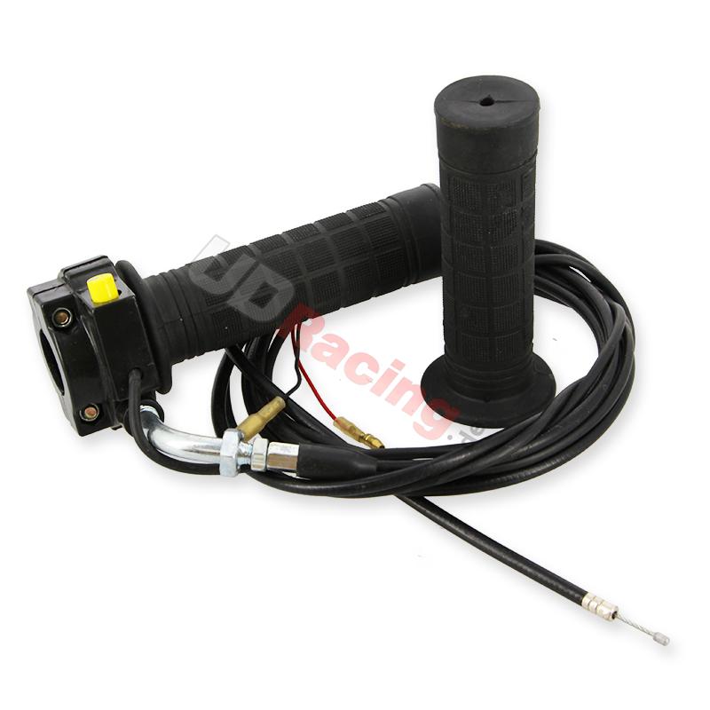 Gasgriff mit Not-Aus-Schalter und Kabel für benzinbetriebene Roller, Teiles Thermoscooter Gasgriff mit Not-Aus-Schalter und Kabel für benzinbetriebene Roller, Teiles Thermoscooter