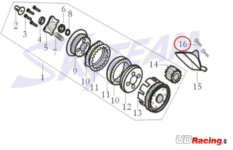 Schraube für Ölseparator für Kupplung für Skyteam Motoren PBR 125ccm, Teile PBR Skyteam ZB Honda Schraube für Ölseparator für Kupplung für Skyteam Motoren PBR 125ccm, Teile PBR Skyteam ZB Honda