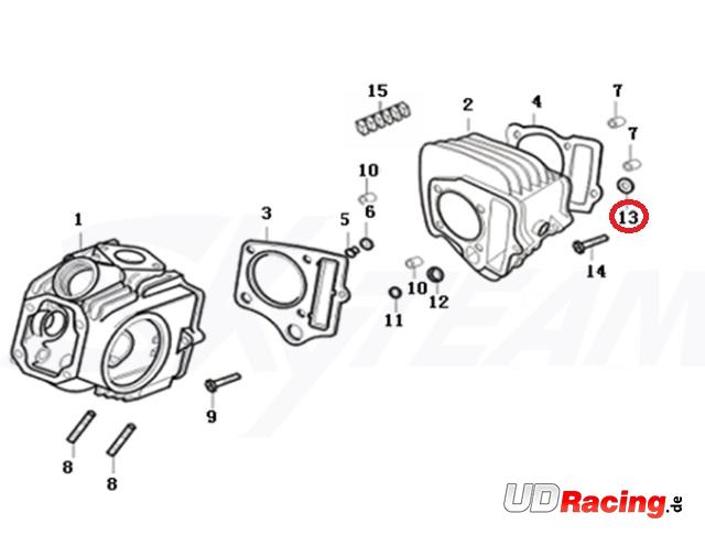 O-Ring f�r Skyteam Skymax Motoren 125ccm Euro 4, Teile Dax Skymax