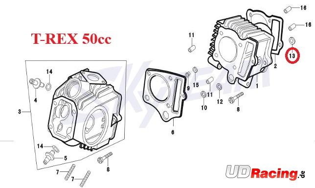 O-Ring für Skyteam T-REX Motoren 50-125ccm Euro 3, Teile Trex Skyteam O-Ring für Skyteam T-REX Motoren 50-125ccm Euro 3, Teile Trex Skyteam