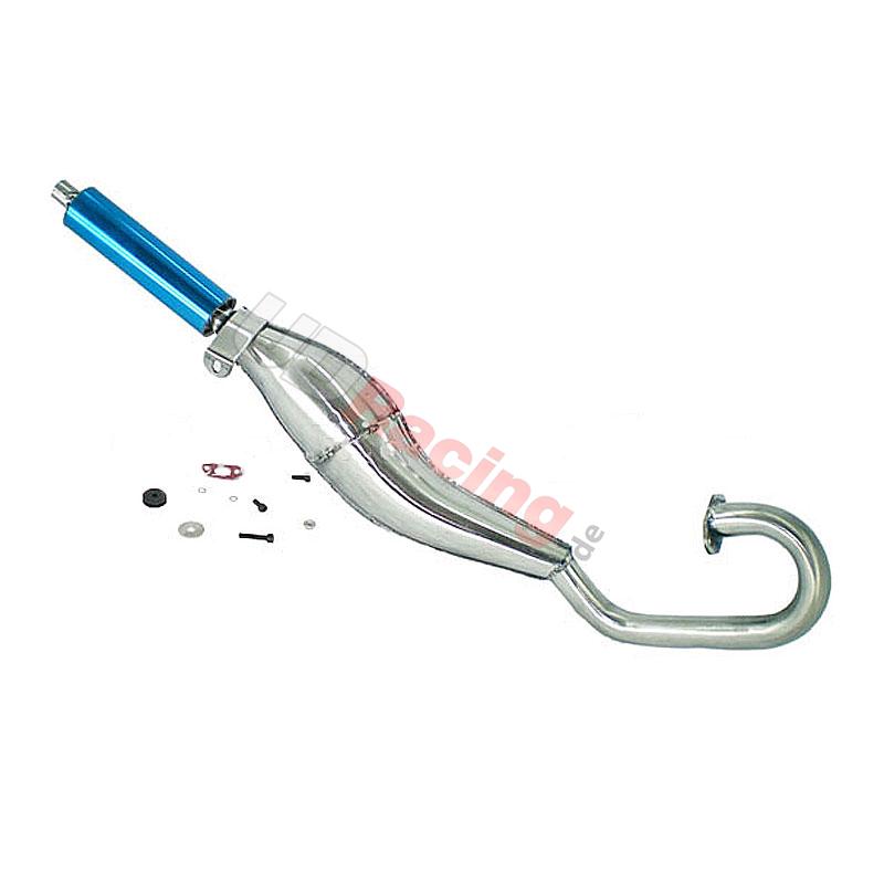 Auspuff Tuning Edelstahl, blau, für Pocket Supermoto (Typ 2), Teile Pockets Supermoto Auspuff Tuning Edelstahl, blau, für Pocket Supermoto (Typ 2), Teile Pockets Supermoto