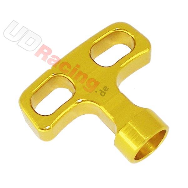 Startergriff aus Aluminium Topqualität (gold), Teile Pocket Bike ZPF Startergriff aus Aluminium Topqualität (gold), Teile Pocket Bike ZPF