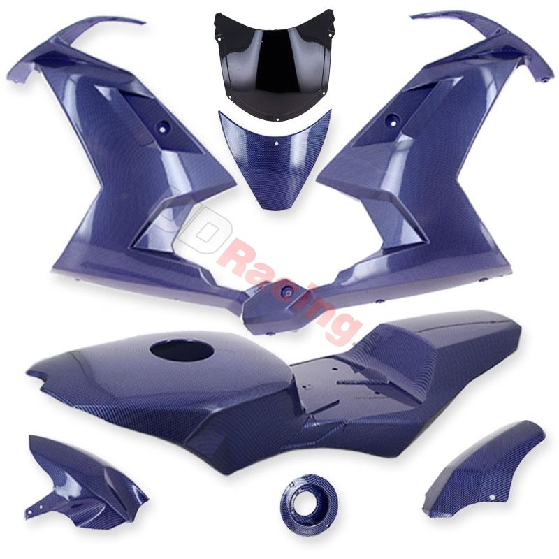 Verkleidung Kohlenfaser, blau, Sonderausgabe für pocket bike MT4, Teile Pocket Blata MT4 Verkleidung Kohlenfaser, blau, Sonderausgabe für pocket bike MT4, Teile Pocket Blata MT4