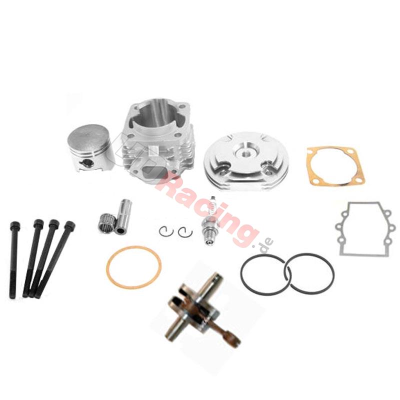 Kit 53ccm 4 Schleusen + Kurbewelle Racing Achse 10mm (typ B Alu), Ersatzteile Pocket bike Kit 53ccm 4 Schleusen + Kurbewelle Racing Achse 10mm (typ B Alu), Ersatzteile Pocket bike