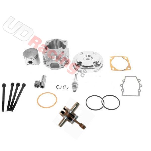 Kit 53 ccm 4 Schleusen + Kurbelwelle Racing Achse 12mm (Typ B alu), Ersatzteile Pocket bike Kit 53 ccm 4 Schleusen + Kurbelwelle Racing Achse 12mm (Typ B alu), Ersatzteile Pocket bike