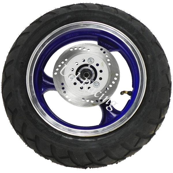 Rad vorn komplett für chinesischen Skooter (blau - typ 1), Chinesische Motorroller Teile Rad vorn komplett für chinesischen Skooter (blau - typ 1), Chinesische Motorroller Teile