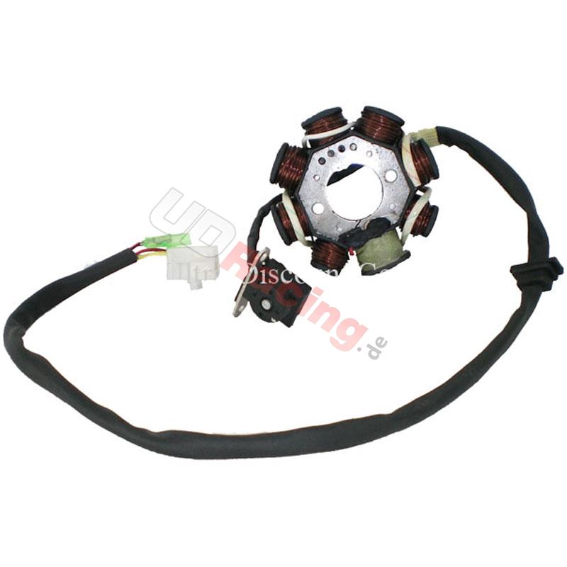 Spule Lichtmaschine für chinesischen Skooter 125 ccm, Chinesische Motorroller Teile Spule Lichtmaschine für chinesischen Skooter 125 ccm, Chinesische Motorroller Teile