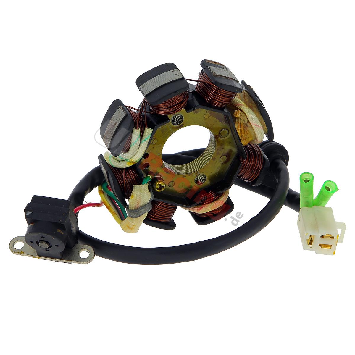 Stator für chinesischen Skooter 50 ccm, 4-Taktmotor (5 Kabel), Chinesische Motorroller Teile Stator für chinesischen Skooter 50 ccm, 4-Taktmotor (5 Kabel), Chinesische Motorroller Teile