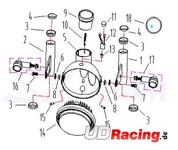 Tachometer Feder f�r Skyteam E-MINI, E-mini Skyteam-Teile