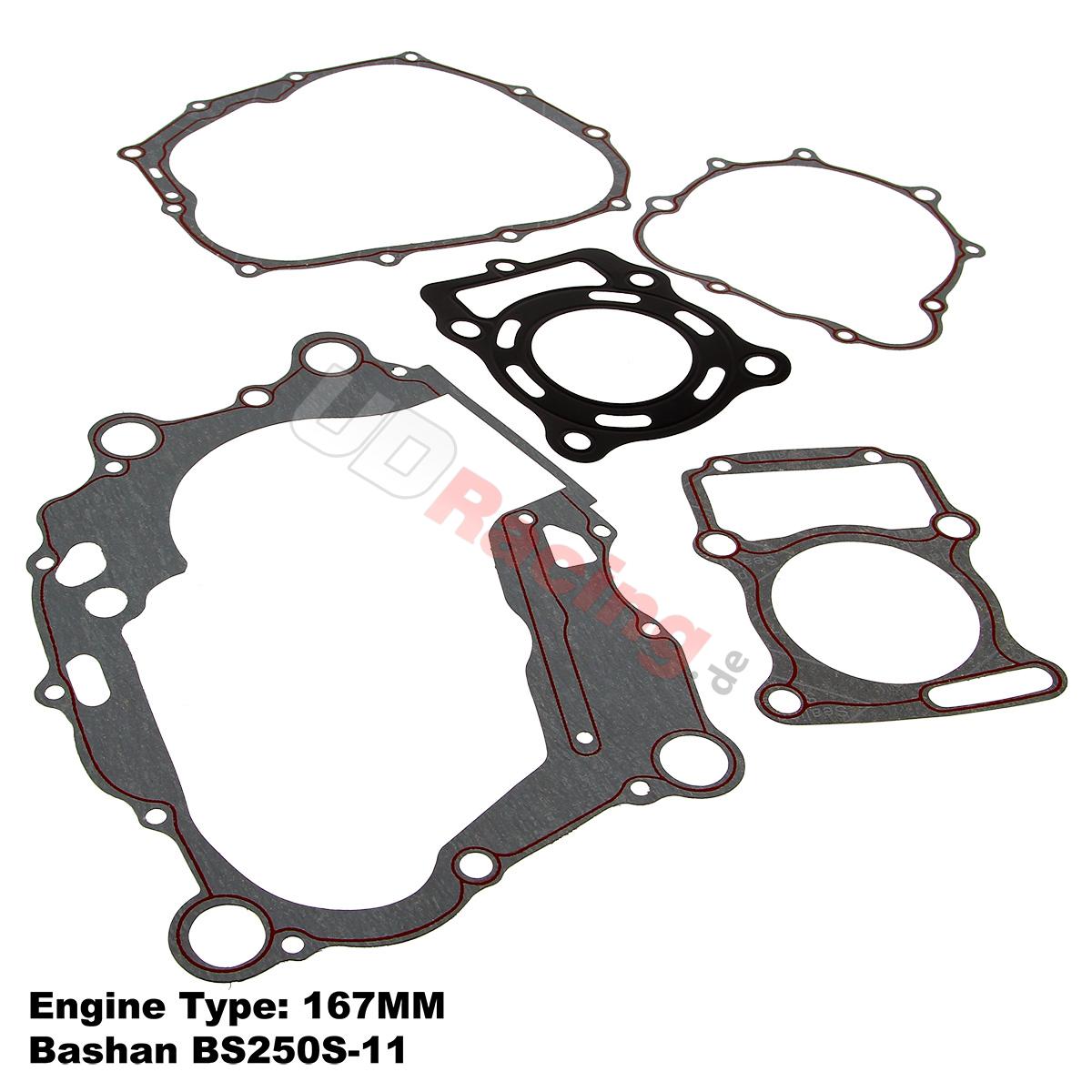 Dichtungssatz fr Bashan 250 ccm (BS250S-11), Ersatzteile Bashan 250cc BS250S11