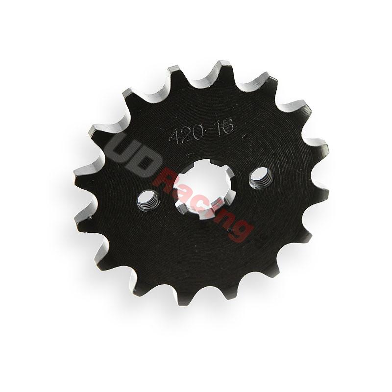 Ritzel, verstärkt, 16 Zähne für dirt bike (420 : Ø:17mm), Ersatzteile Dirt bike Ritzel, verstärkt, 16 Zähne für dirt bike (420 : Ø:17mm), Ersatzteile Dirt bike