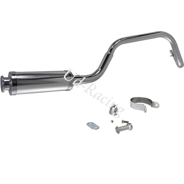 Auspuff dirt bike UD Racing chrom typ 2, Ersatzteile Dirt bike Auspuff dirt bike UD Racing chrom typ 2, Ersatzteile Dirt bike