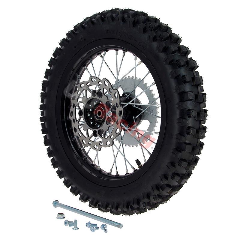 Rad hinten komplett 14', schwarz, für dirt bike AGB30, Ersatzteile Dirt bike Rad hinten komplett 14', schwarz, für dirt bike AGB30, Ersatzteile Dirt bike