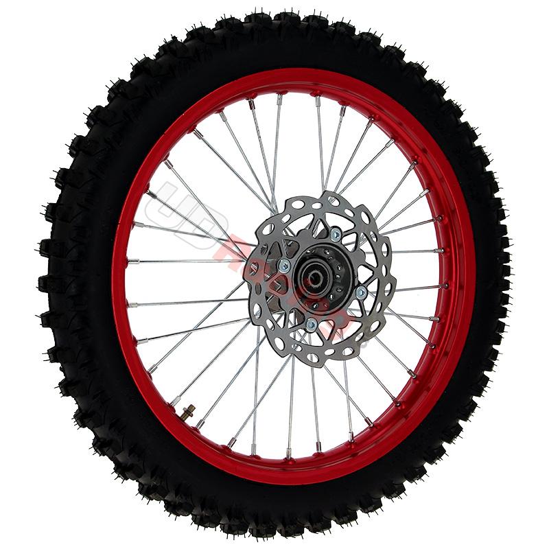Rad vorn 17'' Komplette, rot, für dirt bike AGB 30, Ersatzteile Dirt bike Rad vorn 17'' Komplette, rot, für dirt bike AGB 30, Ersatzteile Dirt bike