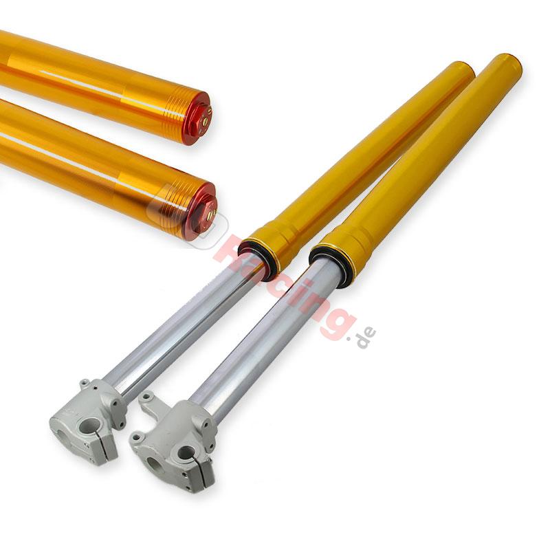 Gabelholme Qualit�tsprodukt 800mm, doppelte Einstellung, 15mm Radachsen - Gold, Ersatzteile Dirt bike