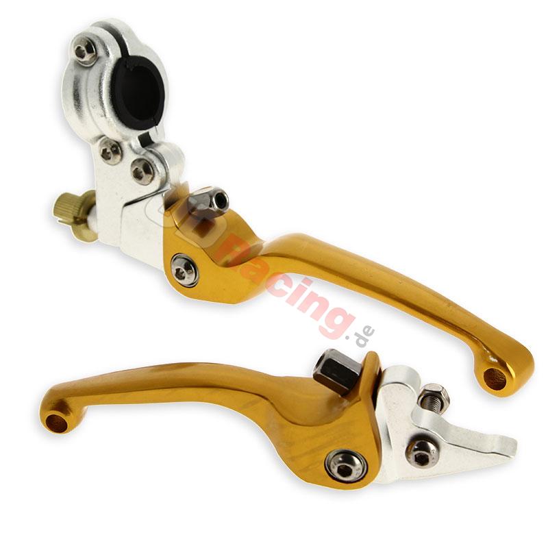 Griffe aus Alu Typ UD Racing (Paar), gold, für dirt bike, Ersatzteile Dirt bike Griffe aus Alu Typ UD Racing (Paar), gold, für dirt bike, Ersatzteile Dirt bike