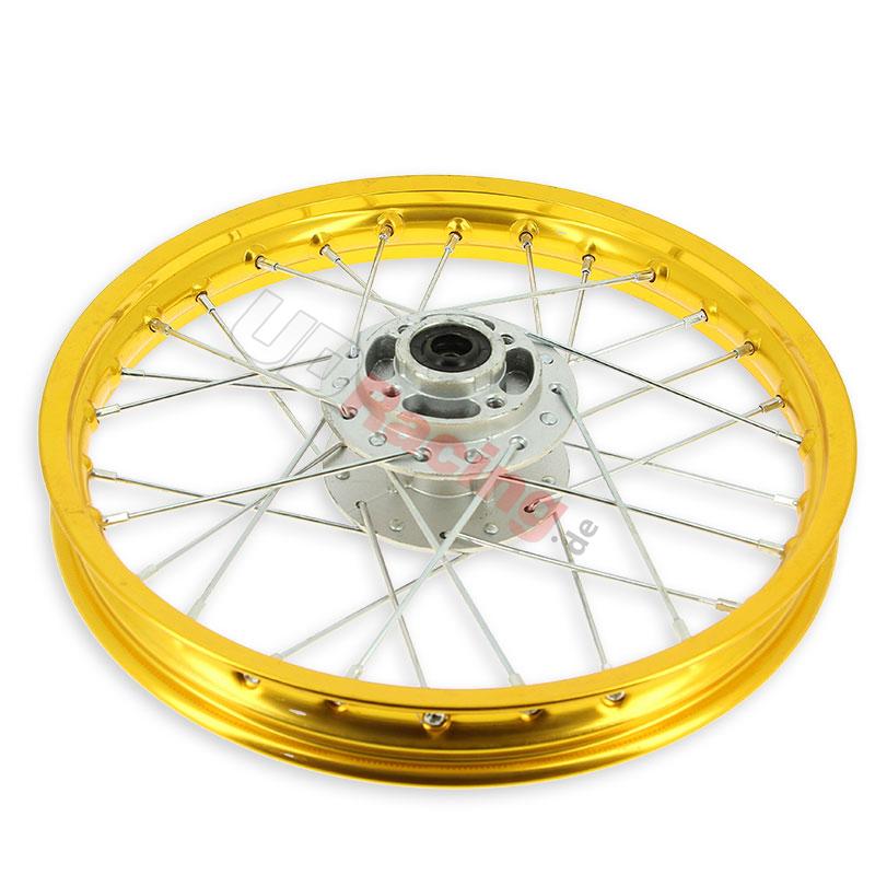 Felge vorn 14'', gold, für dirt bike AGB27 (Typ 1), Ersatzteile Dirt bike Felge vorn 14'', gold, für dirt bike AGB27 (Typ 1), Ersatzteile Dirt bike