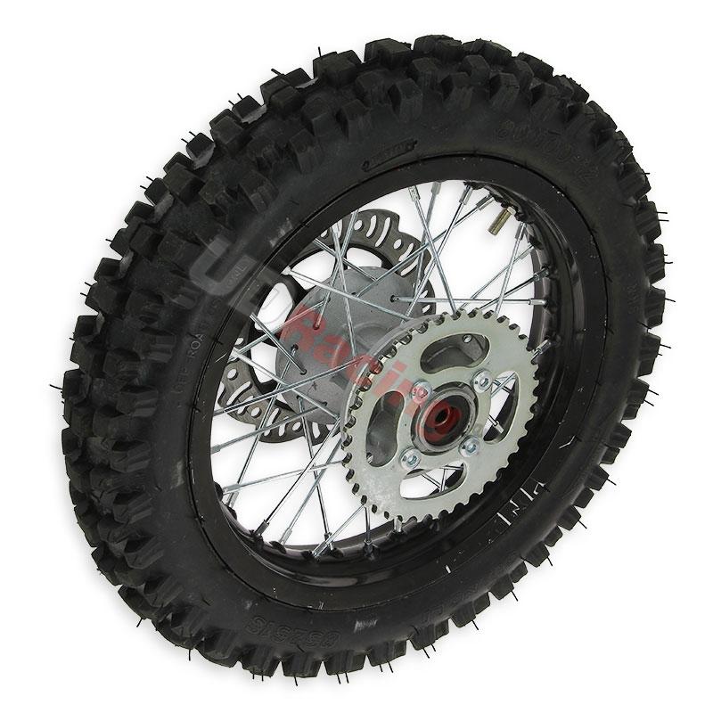 Rad hinten 12'', schwarz, Spikes 12 mm für dirt bike AGB27, Ersatzteile Dirt bike Rad hinten 12'', schwarz, Spikes 12 mm für dirt bike AGB27, Ersatzteile Dirt bike