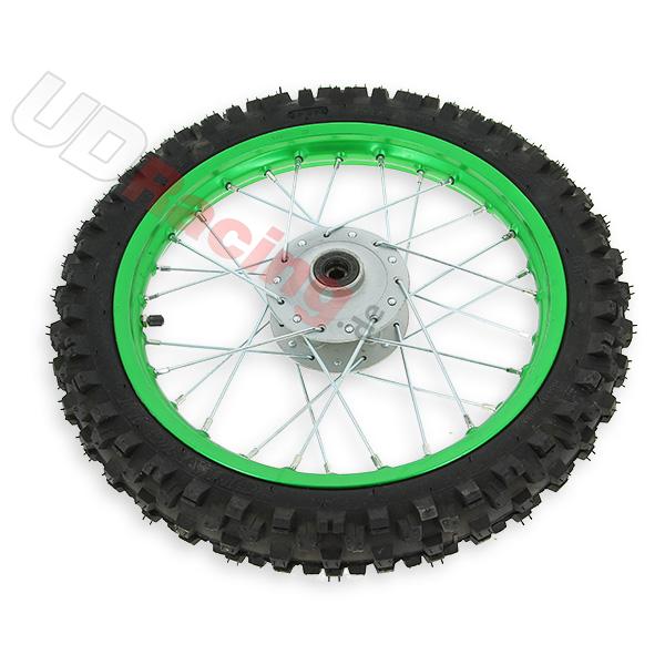 Rad vorn 14'', grün, Spikes 10 mm, für dirt bike AGB27, Ersatzteile Dirt bike Rad vorn 14'', grün, Spikes 10 mm, für dirt bike AGB27, Ersatzteile Dirt bike