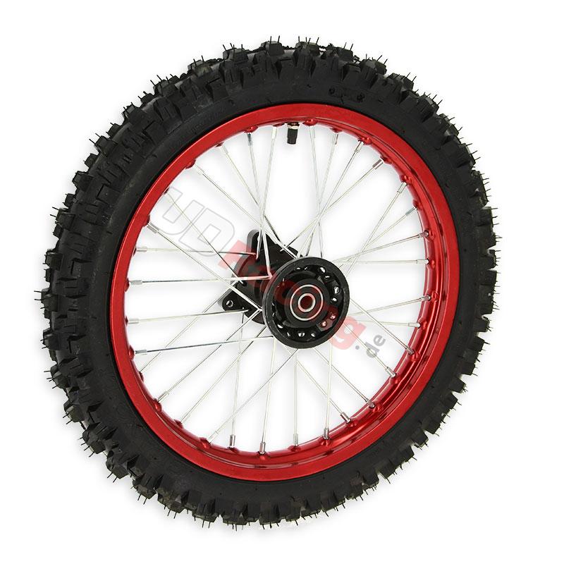Rad vorn komplett 14', Rot, für dirt bike AGB29, Ersatzteile Dirt bike Rad vorn komplett 14', Rot, für dirt bike AGB29, Ersatzteile Dirt bike