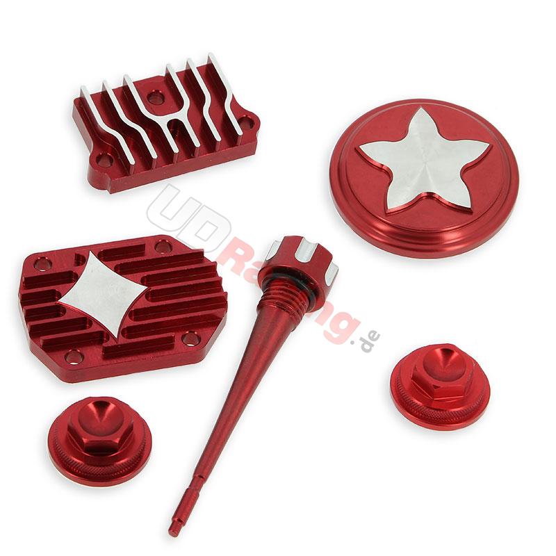 Dekor-Kit Tuning,rot, für dirt bike-Motor (Typ 2), Ersatzteile Dirt bike Dekor-Kit Tuning,rot, für dirt bike-Motor (Typ 2), Ersatzteile Dirt bike