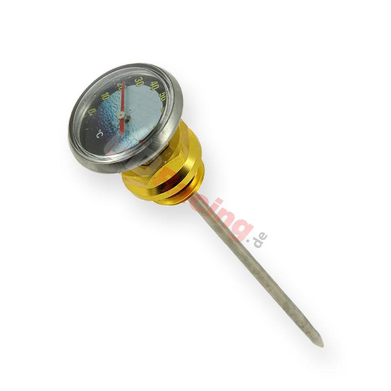 Ölstandmesser Tuning, gold + Thermometer, Ersatzteile Dirt bike Ölstandmesser Tuning, gold + Thermometer, Ersatzteile Dirt bike