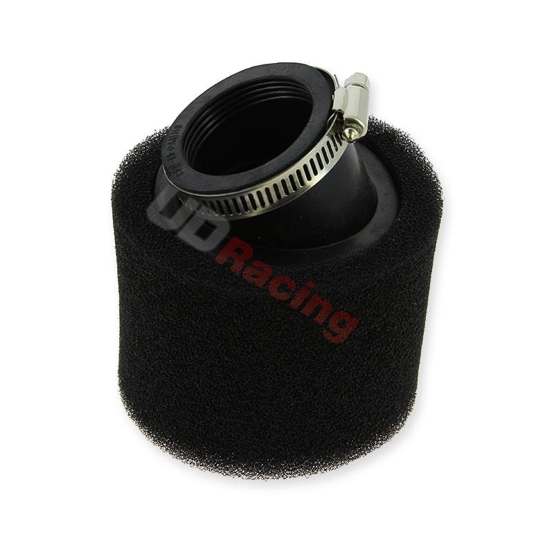 Luftfilter Doppelschaum mit Winkel 41-43 mm, schwarz, Ersatzteile Dirt bike