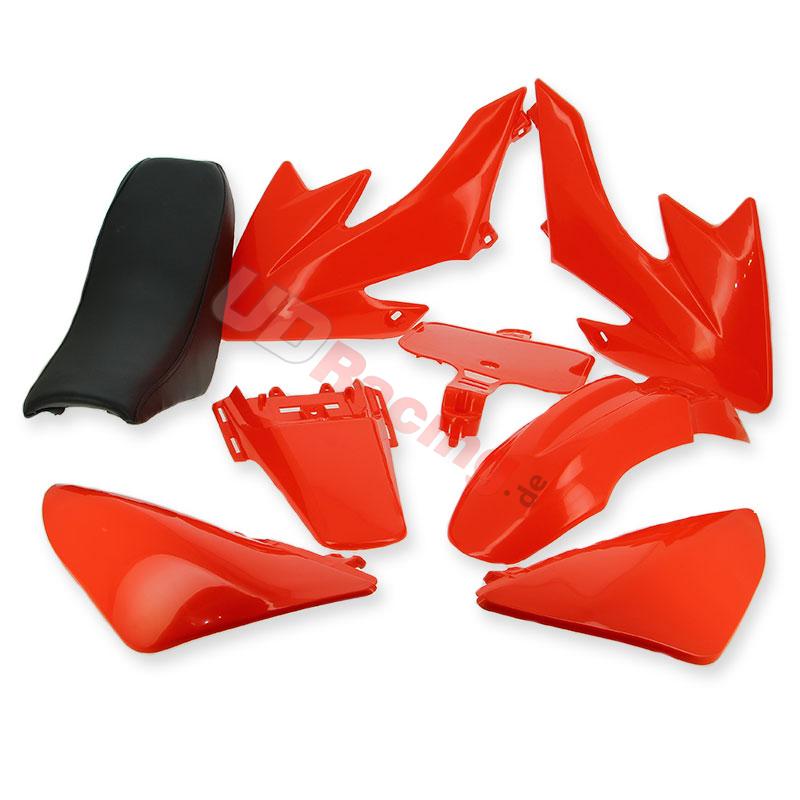 Verkleidung anbringend dirt bike CRZ + Sitzbank, Rot, Ersatzteile Dirt bike Verkleidung anbringend dirt bike CRZ + Sitzbank, Rot, Ersatzteile Dirt bike