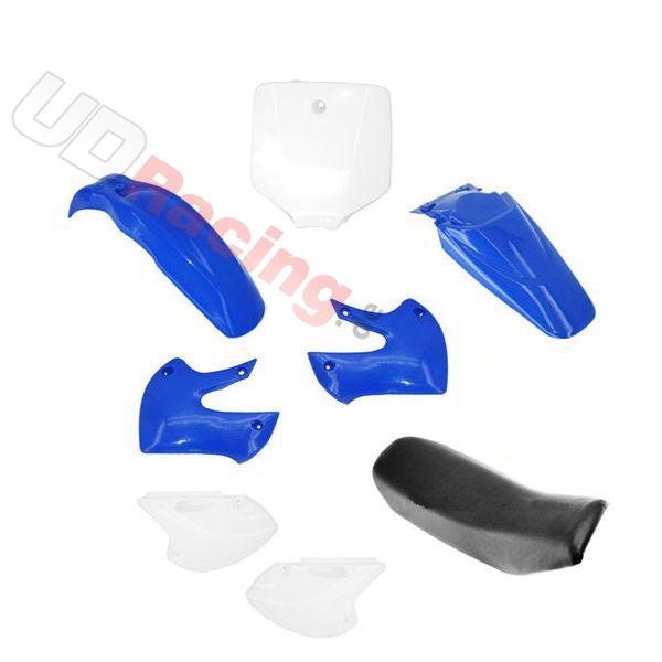 Verkleidung dirt bike 125/250 ccm + Sitzbank (blau), Ersatzteile Dirt bike Verkleidung dirt bike 125/250 ccm + Sitzbank (blau), Ersatzteile Dirt bike