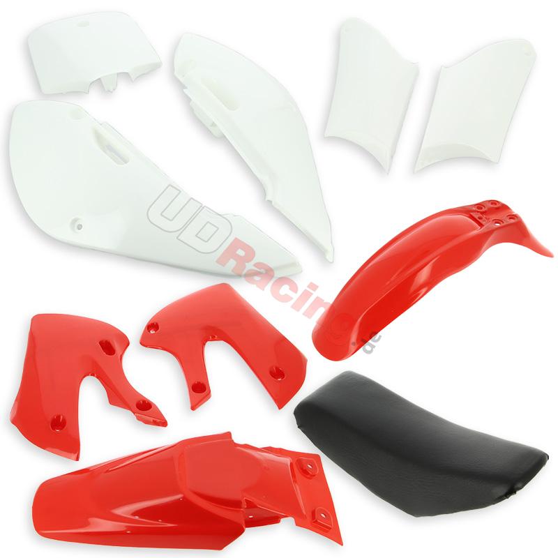 Verkleidung dirt bike 125/250 ccm + Sitzbank (rot ), Ersatzteile Dirt bike Verkleidung dirt bike 125/250 ccm + Sitzbank (rot ), Ersatzteile Dirt bike