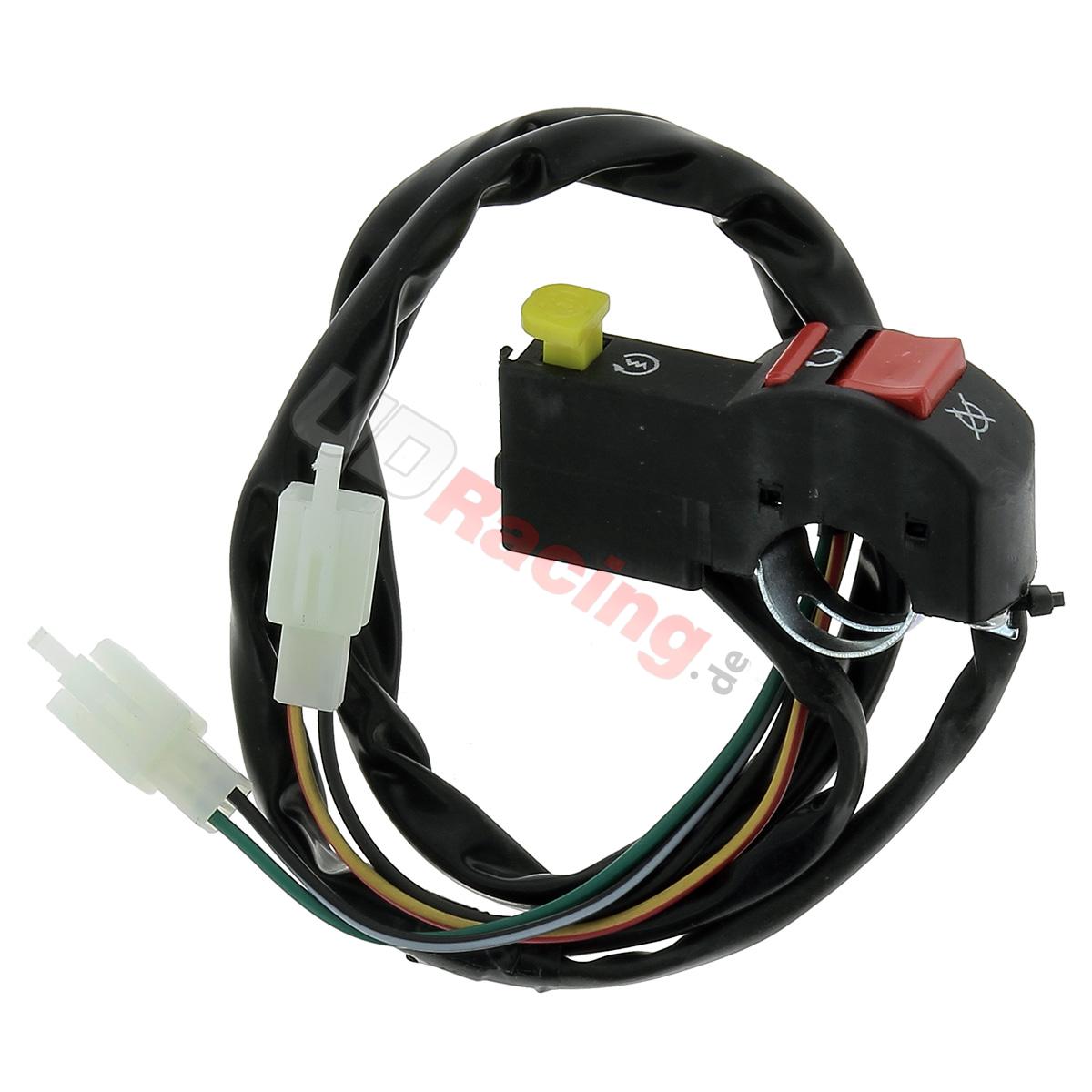 Schalter Kurzschlussknopf Quad mit Anlassertaste (Typ 2), Teile ATV 110cc - 125cc Schalter Kurzschlussknopf Quad mit Anlassertaste (Typ 2), Teile ATV 110cc - 125cc