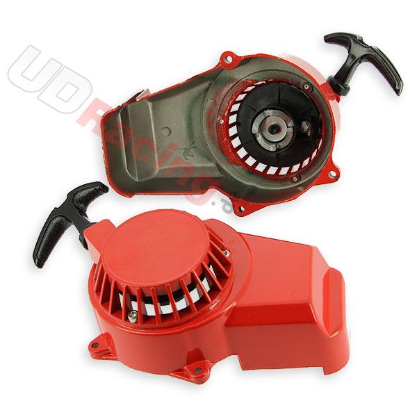 Seilzugstarter mini moto + Aluritzel für Pocket Bike Supermotard - Rot, Teile Pockets Supermoto Seilzugstarter mini moto + Aluritzel für Pocket Bike Supermotard - Rot, Teile Pockets Supermoto