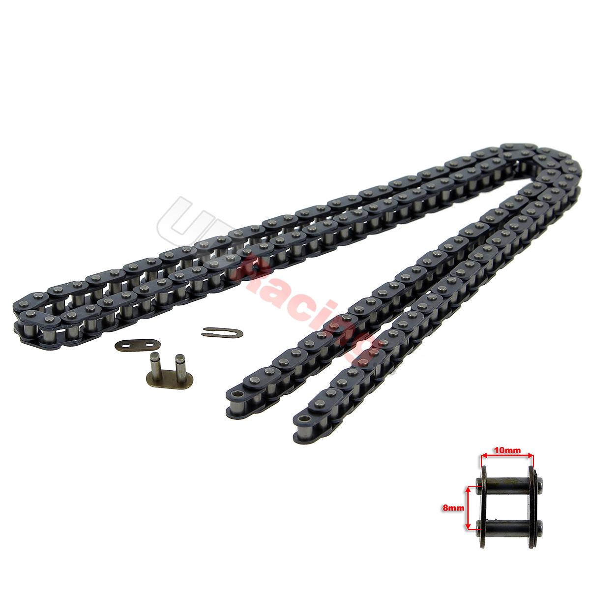 Kette verstärkt 64 GROSSE GLIEDER (Typ TF8) für pocket bike, Ersatzteile Pocket bike Kette verstärkt 64 GROSSE GLIEDER (Typ TF8) für pocket bike, Ersatzteile Pocket bike