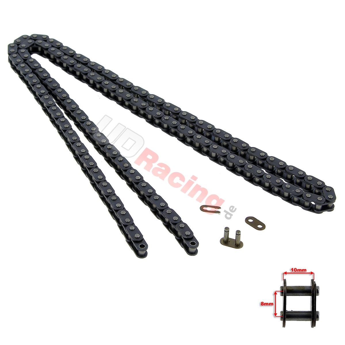 Kette verstärkt 72 GROSSE GLIEDER (Typ TF8), Nitro Motorradteile Kette verstärkt 72 GROSSE GLIEDER (Typ TF8), Nitro Motorradteile