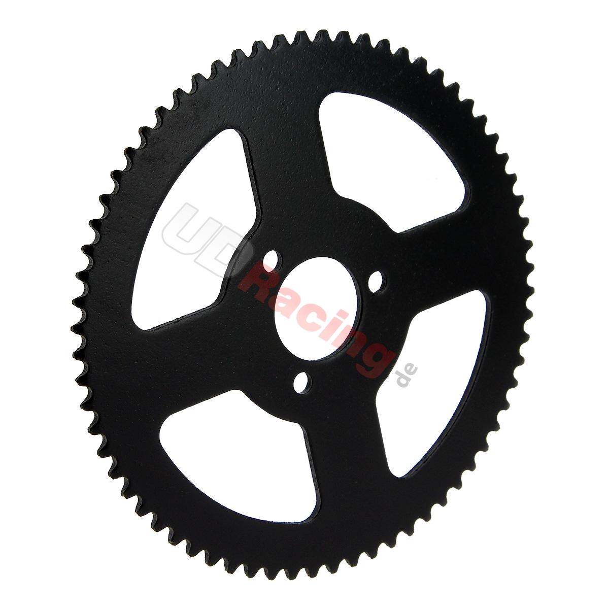 Kranz verstärkt 68 Z kl. Teilung, Ersatzteile Pocket bike Kranz verstärkt 68 Z kl. Teilung, Ersatzteile Pocket bike